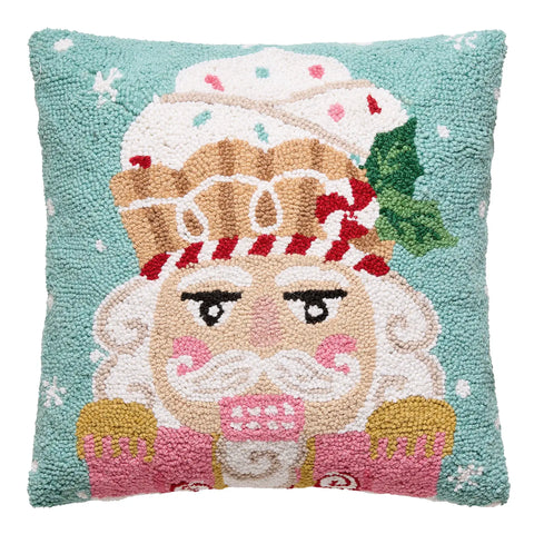 Pink/Mint Nutcracker Hook Pillow