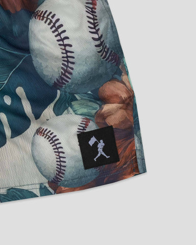 Baseballism | Aloha Ball Diamond Air Mesh Shorts