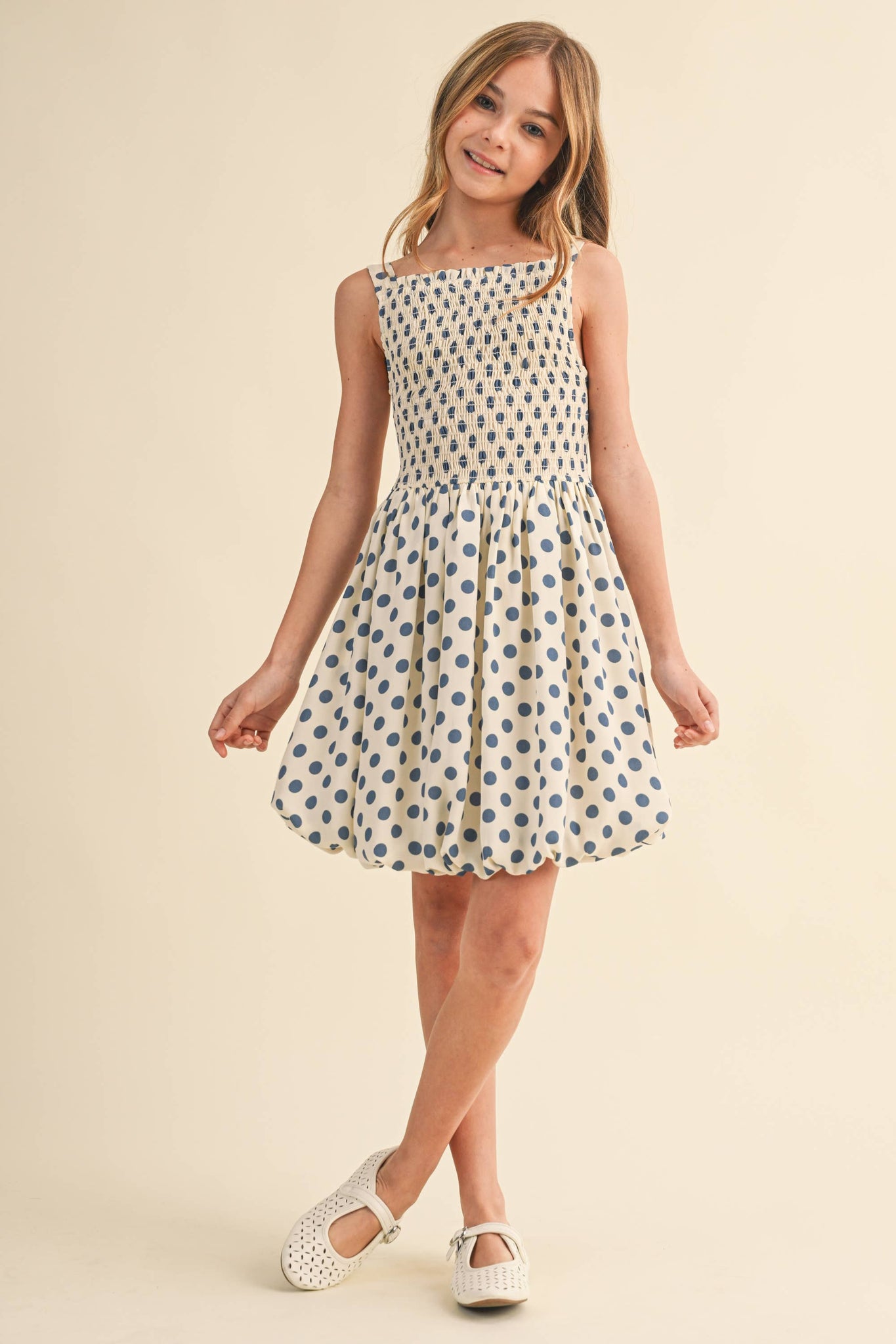 Tween Girls Smocked Bubble Dress