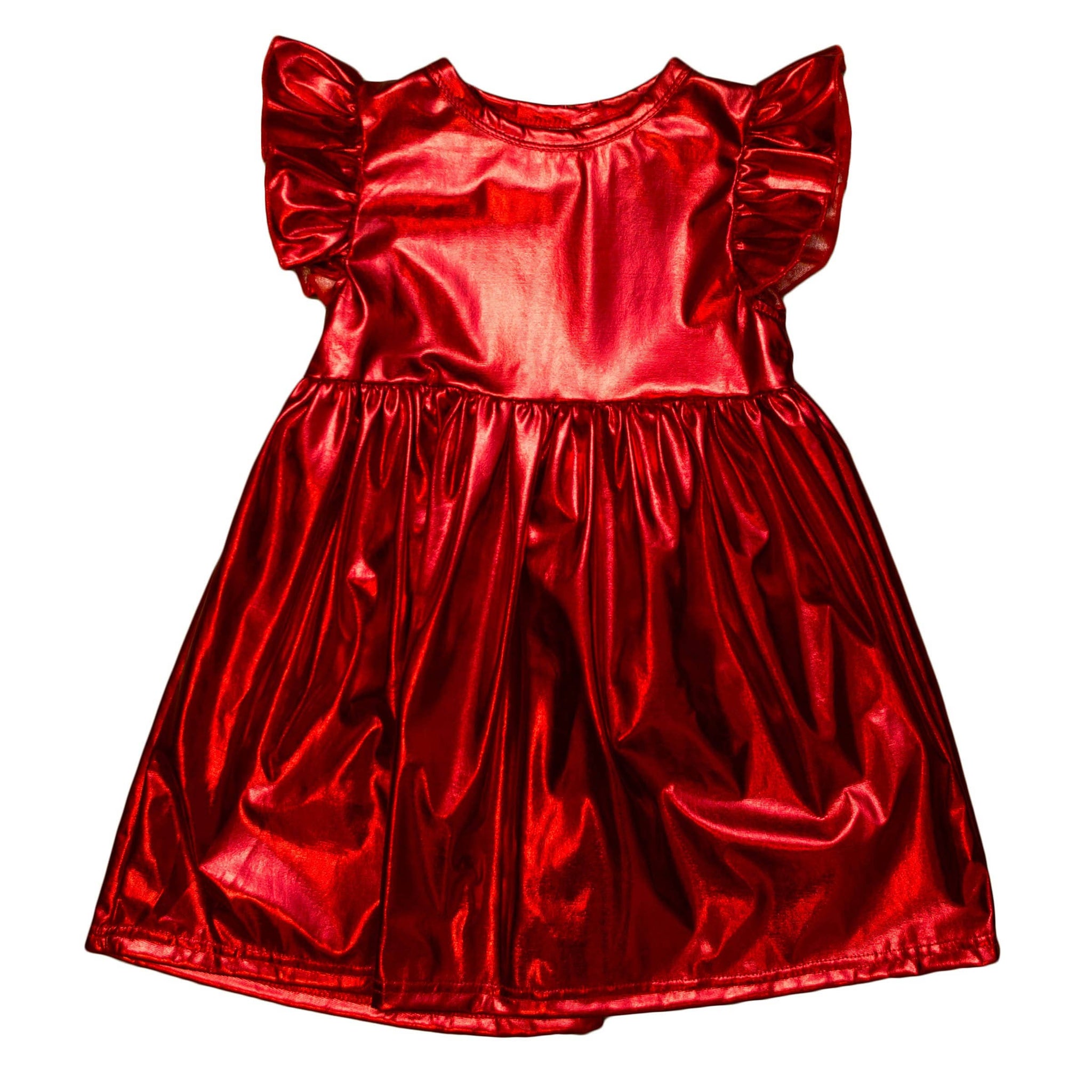 Red Metallic Dress