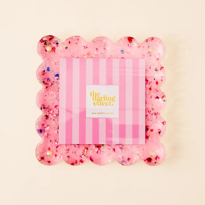 Square Scalloped Acrylic Frame