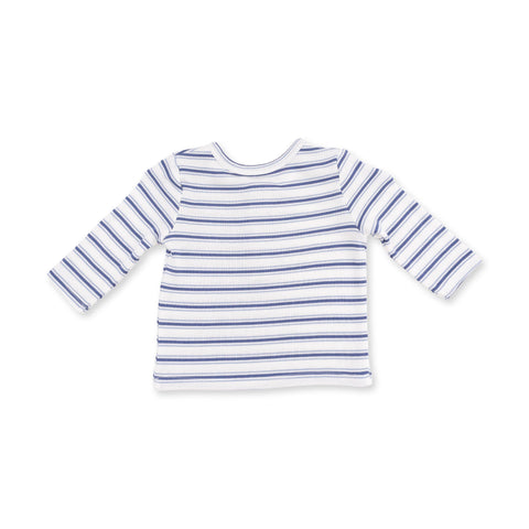 Vintage Stripe Blue - Long Sleeve Henley Play Set