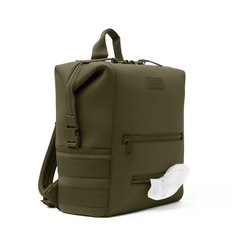 Indi Diaper Backpack in Dark Moss, Large