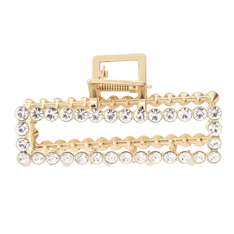 Bella | Claw Clip - Gold Rhinestones
