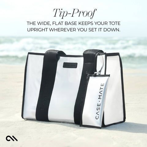 Case-Mate | Beach Tote Shoulder Bag | Silver Chrome