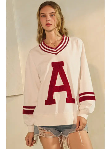Arkansas Varsity- Inspired Pullover