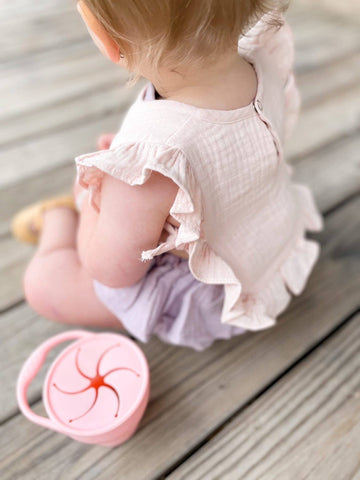 Muslin Cotton Ruffle Baby Bib