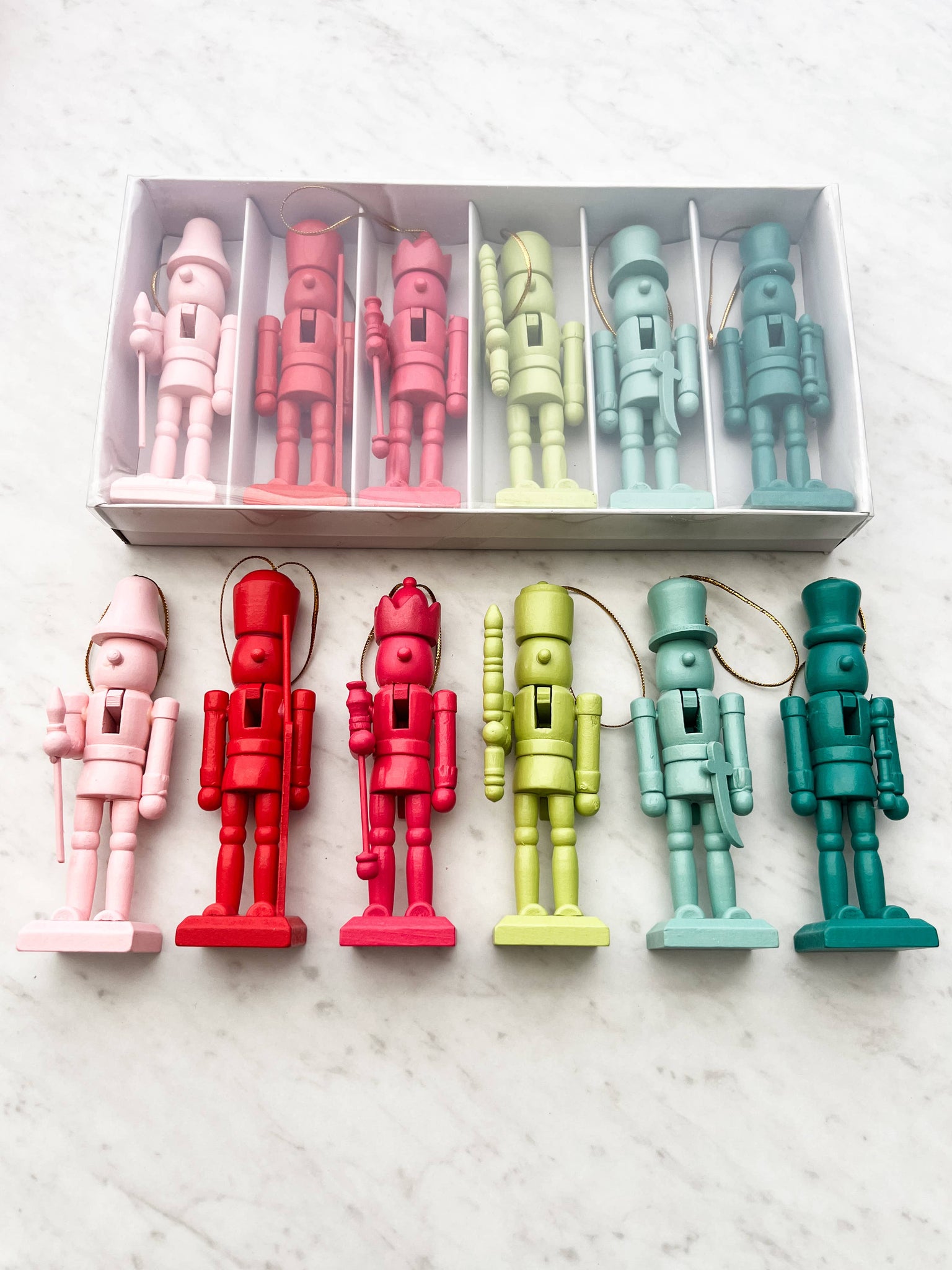 Colorful Nutcrackers - Set of 6
