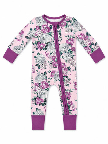 2-Way Zip Romper, Blissful Blossoms