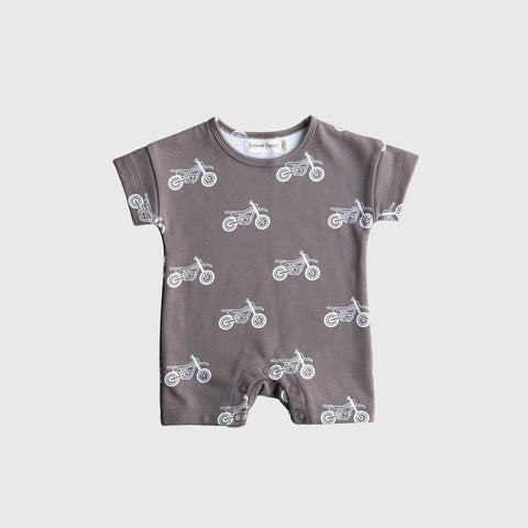 French Terry Romper | Dirt Bike