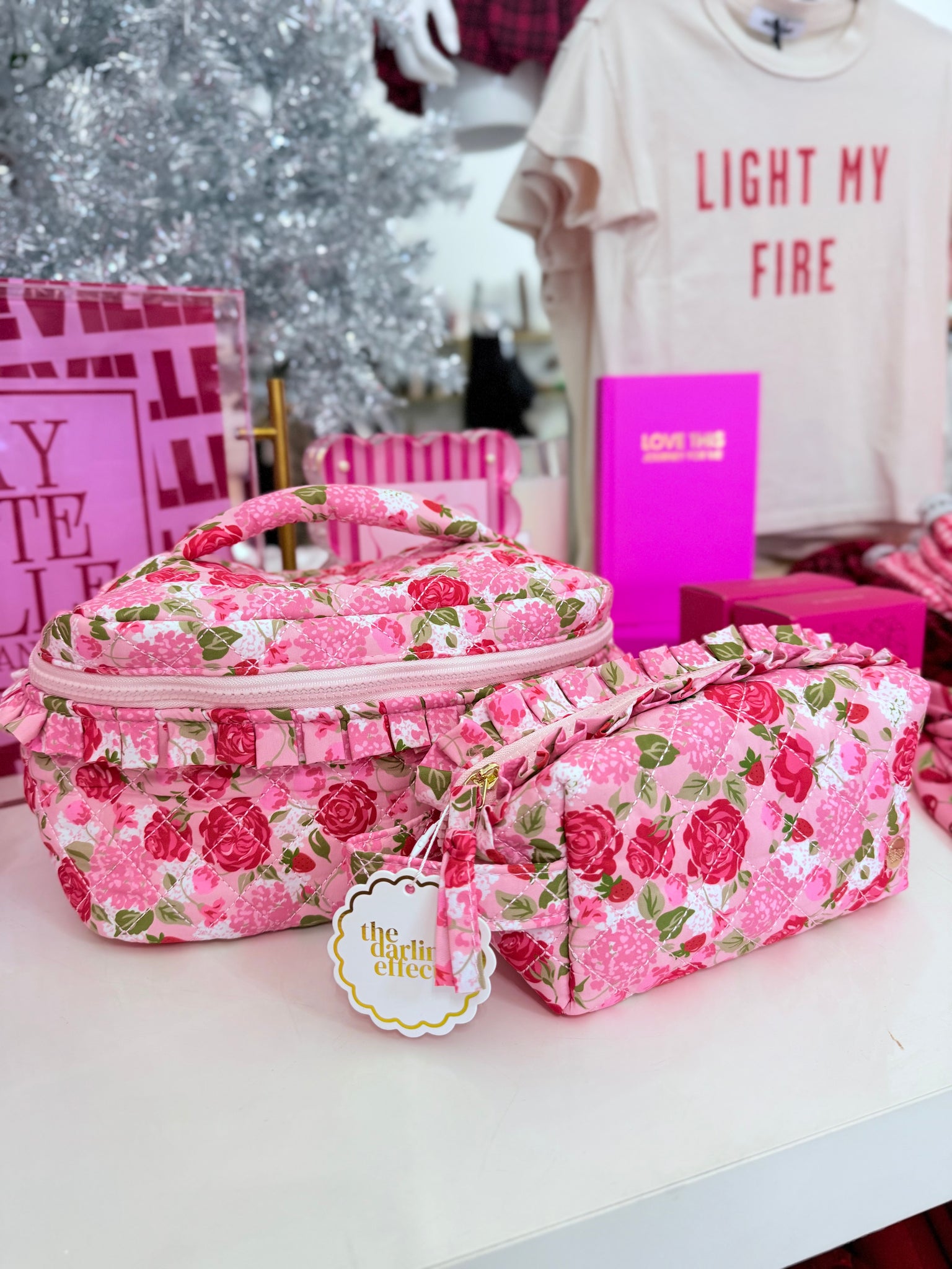 DE | Rose Garden Glam & Go Cosmetic Bag