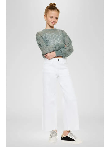 Kancan | High Rise Youth Crop Wide Leg