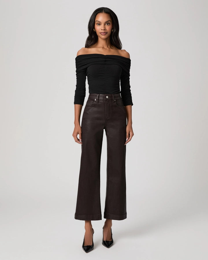 Paige | Anessa Wide Leg in Chicory Coffee Luxe Coating