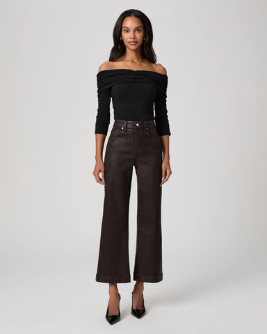 Paige | Anessa Wide Leg in Chicory Coffee Luxe Coating