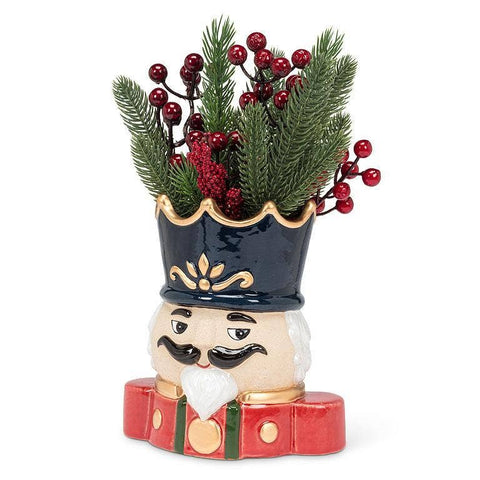 Nutcracker Christmas Vase