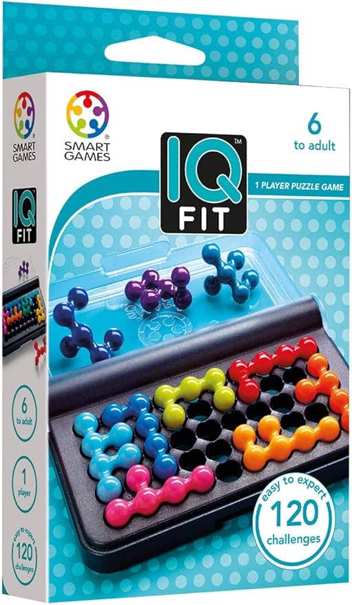 IQ Fit - Compact Travel Puzzle Game with 120 Challenges 6+