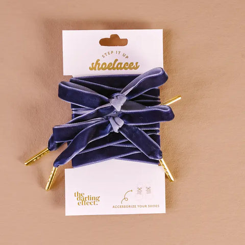 Velvet Blue Shoelaces