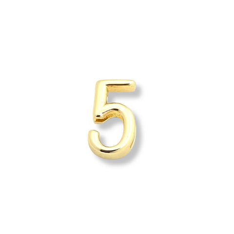 Number Charms | Smooth | Gold