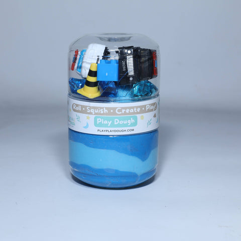 Police Play Dough Jar