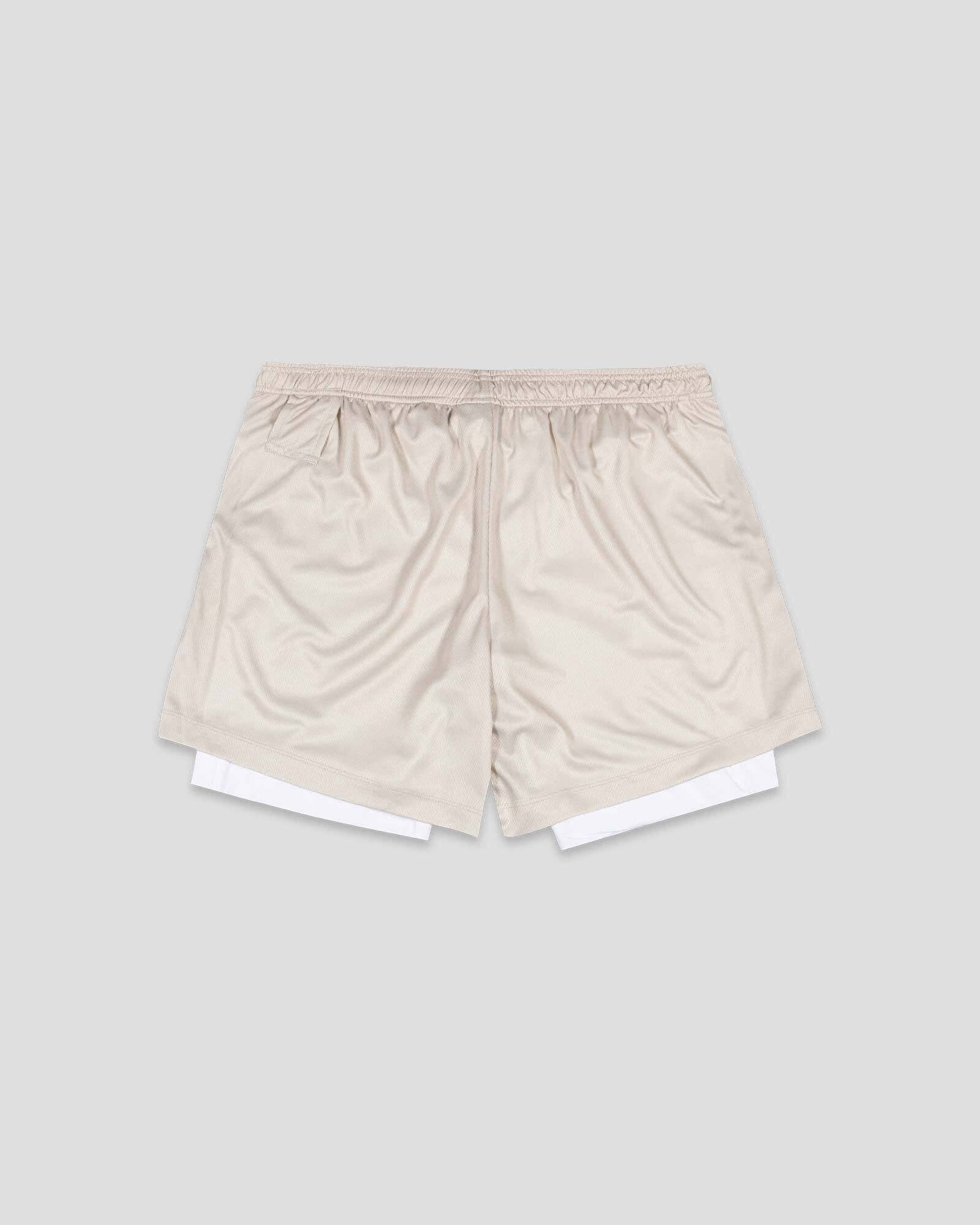 Diamond Air Liner Mesh Training Shorts (Cream) - Youth: Youth Medium