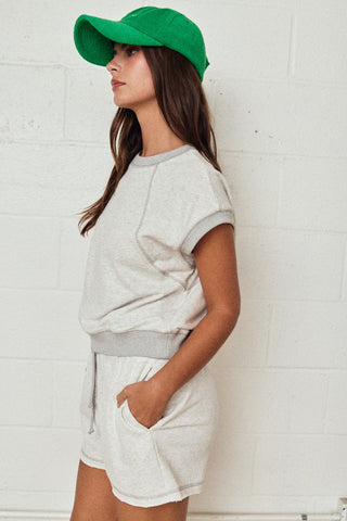 Sleeveless Lounge Short Set