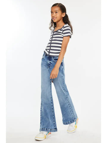Kancan | Girls High Rise Wide Leg Flare