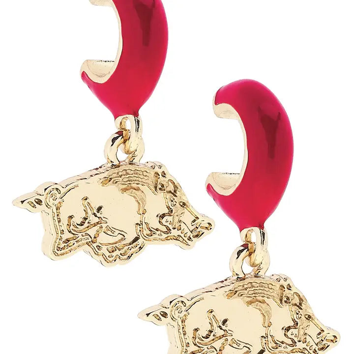Arkansas Razorbacks Logo Huggie Hoops