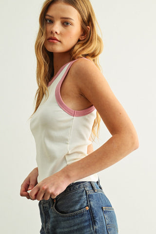 Color Contrast Tank Top