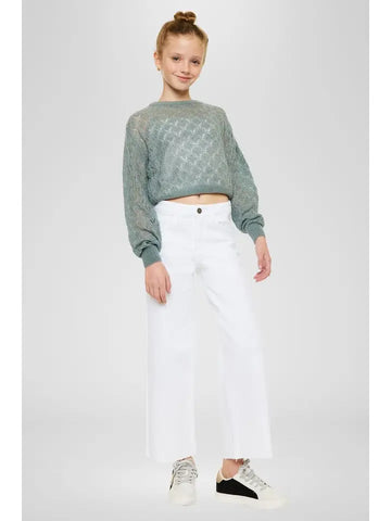 Kancan | High Rise Youth Crop Wide Leg