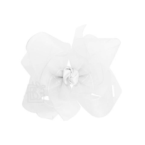 MULTI-LOOP ORGANZA BOW ON CLIP