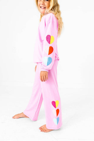 Two Tone Hearts Sweatsuit