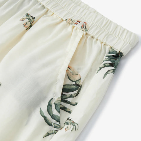Milkbarn | Collar Button- Up Shirt & Short Set