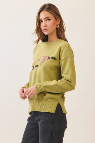 Flying Duck Crew Neck Sweater