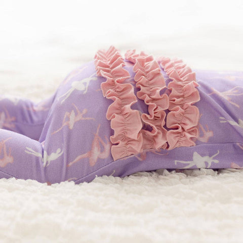 Laree + Co | Lillian Ballerinas Bamboo Ruffle Footie