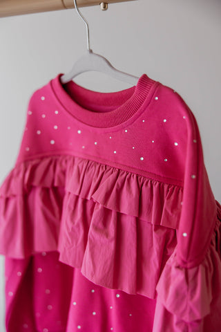 Flouncy Fuchsia Crewneck