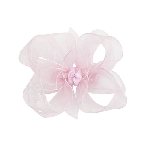 MULTI-LOOP ORGANZA BOW ON CLIP