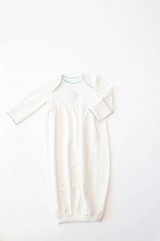 Blue Cross (Baptism/Christian) Infant Gown