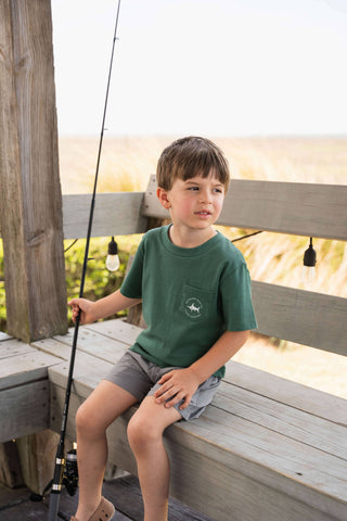 Saltwater Boys | Field & Stream Boys Graphic Tee SS Green