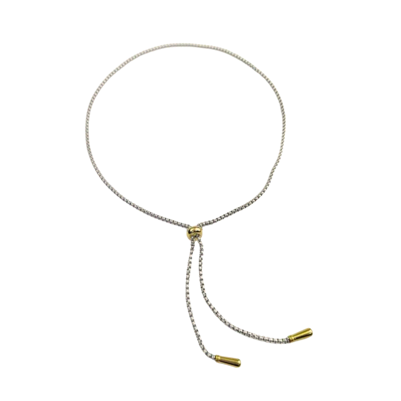 Kessler Elliott | Two-Toned Box Chain Lariat