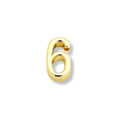 Number Charms | Smooth | Gold