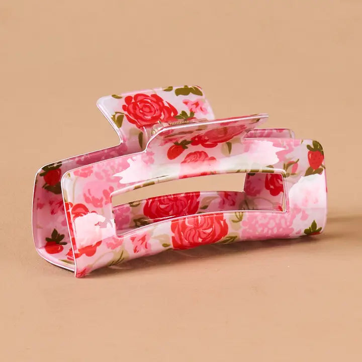 DE | Garden Rose Claw Clip