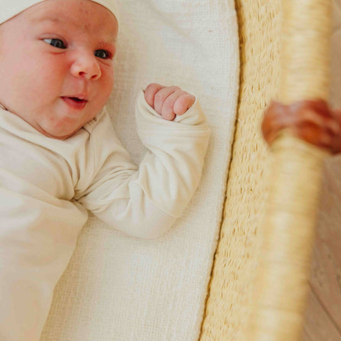 Newborn Knotted Gown - Cru