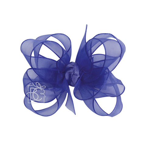 MULTI-LOOP ORGANZA BOW ON CLIP