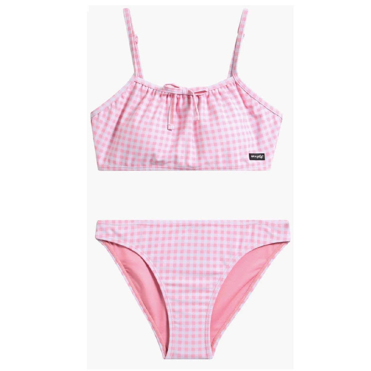 Tween Emma Gingham Two-Piece Swimsuit