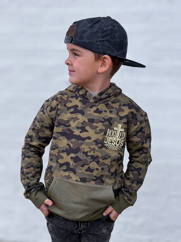 Rooted In Jesus Kids Hoodie