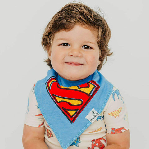 4 Pack Baby Bandana Bibs - Justice League