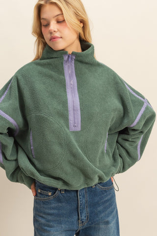 Fleece Half Zip Pullover