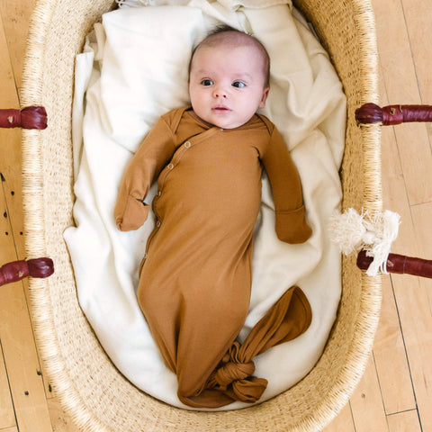 Copper Pearl | Newborn Knotted Gown