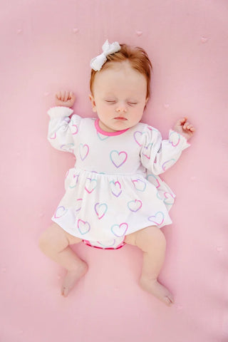 Beaufort Bonnet | Long Sleeve Daisy Diaper Cover Dress
