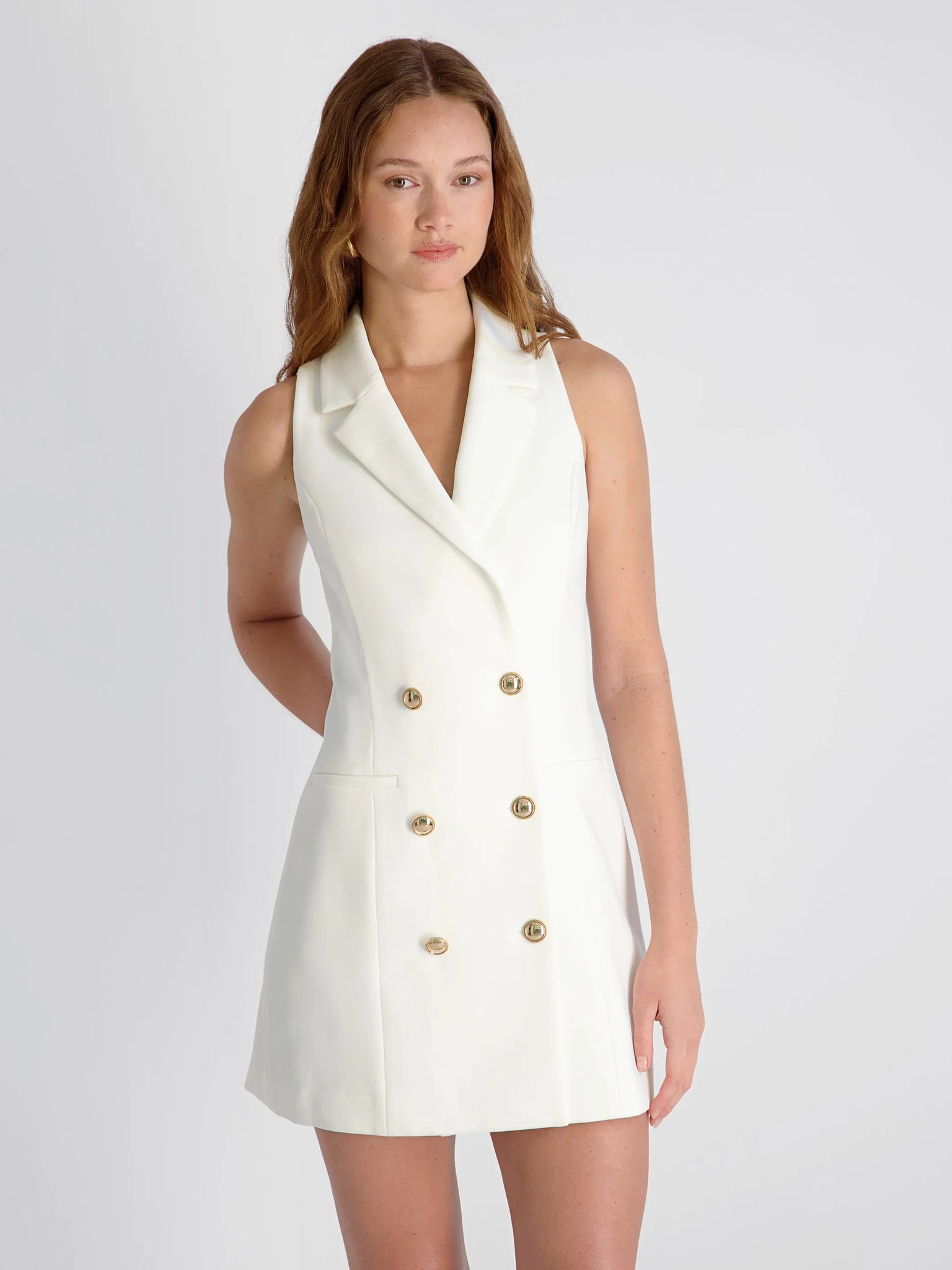FC | Whisper Double Breasted Halter Dress